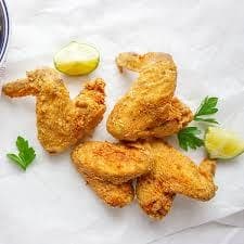 The combo consists of 4 types of wings. 'BBQ Wings', 'Mara Hot Wings', 'Crispy Wings' and 'Peri-Peri Wings' with Chicken Popcorn and Deep Fried Wedges